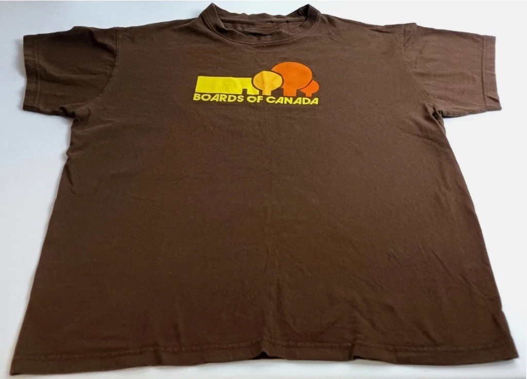 Boards of Canada Band Logo Dark Chocolate Cotton T-Shirt Full Size S-5XL HV251