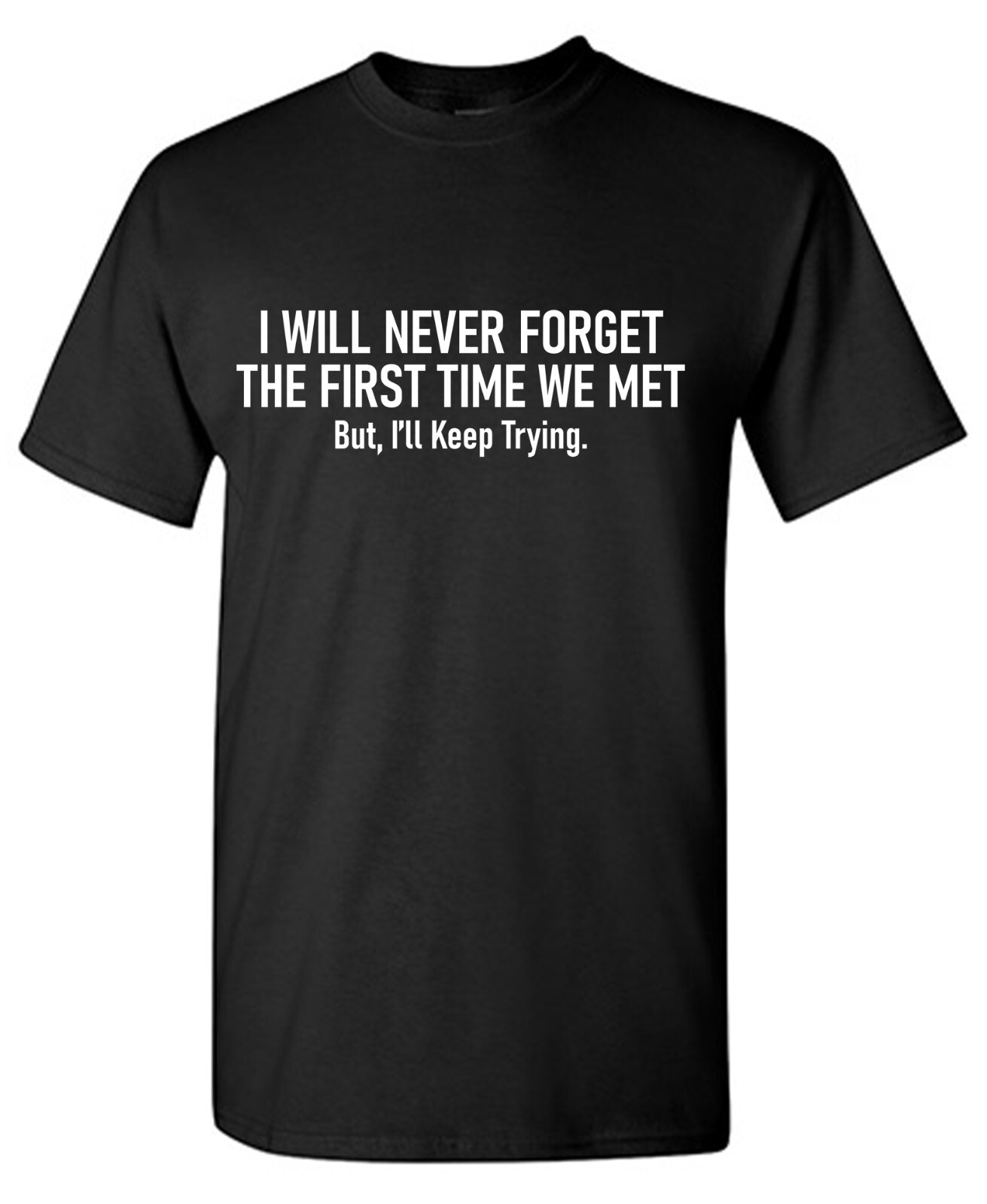 I Will Never Sarcastic Humor Graphic Tee Gift For Men Novelty Funny T Shirt
