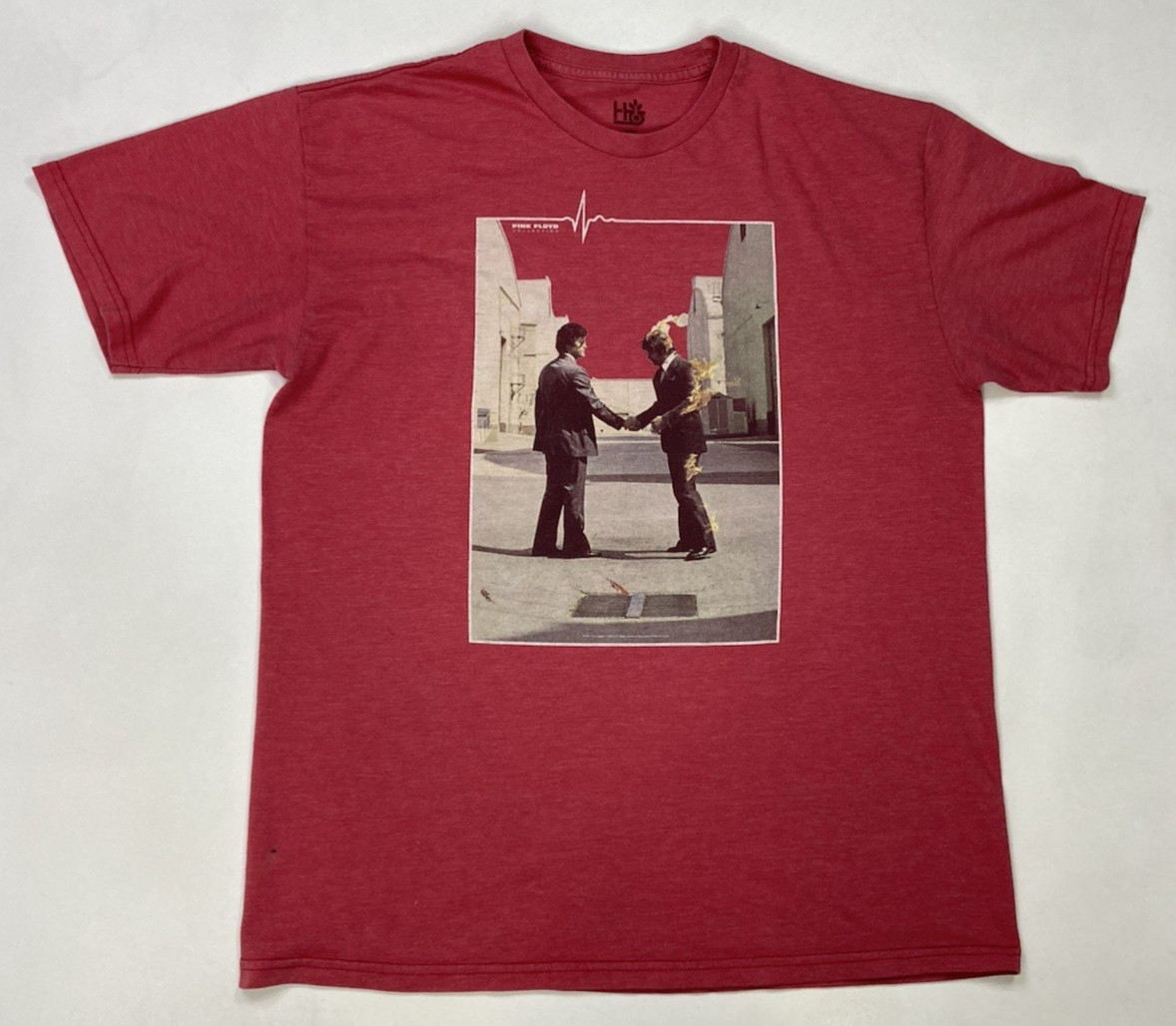 Habitat Pink Floyd Wish You Were Here Graphic T-shirt Men Large Red Music