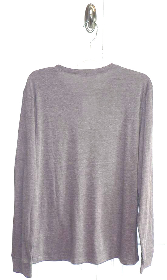Threads 4 Thought Men’s Long Sleeve Tri blend Henley in Purple Heather Medium