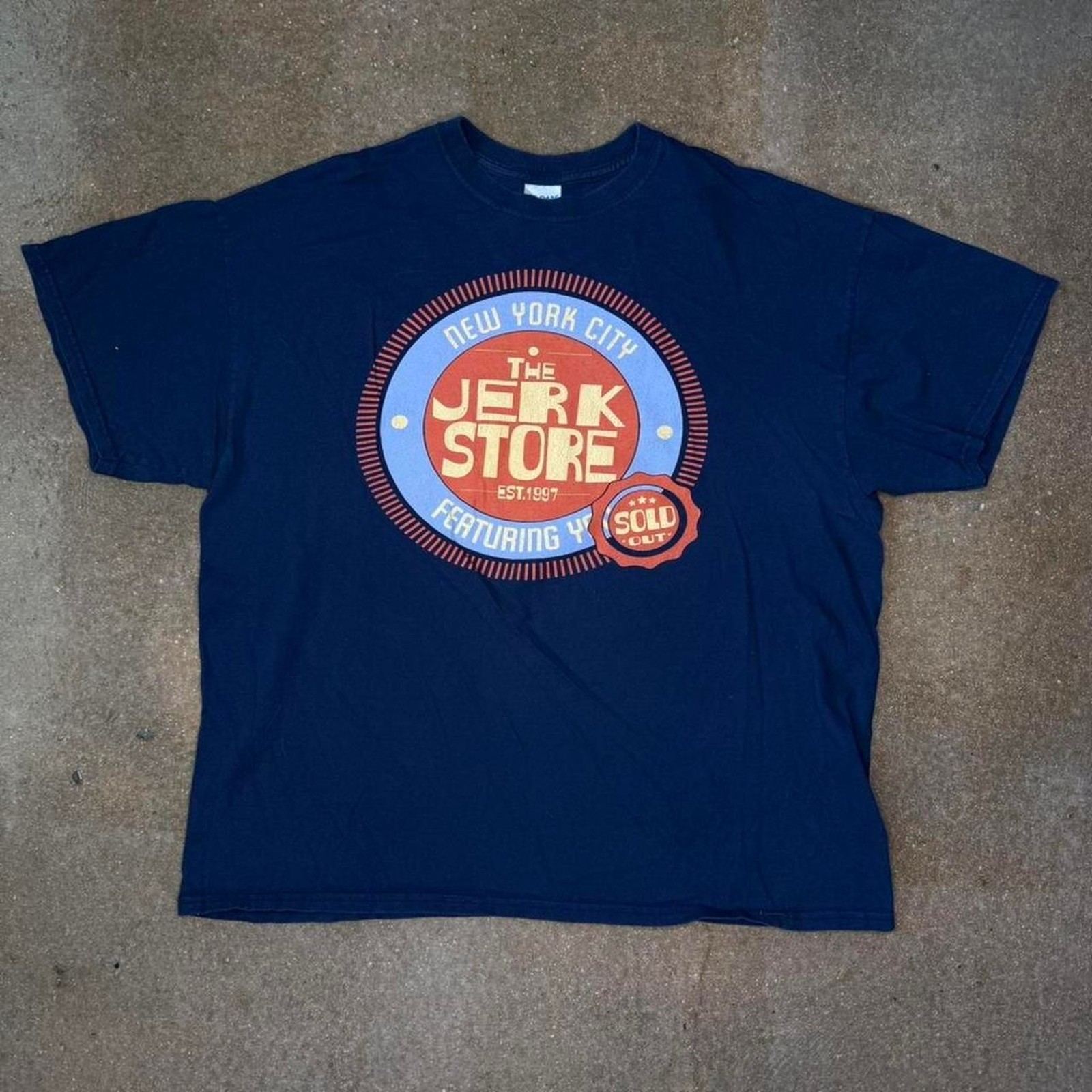 Seinfeld Jerk Store T Shirt XL Navy Funny Graphic Tee George Costanza TV Show