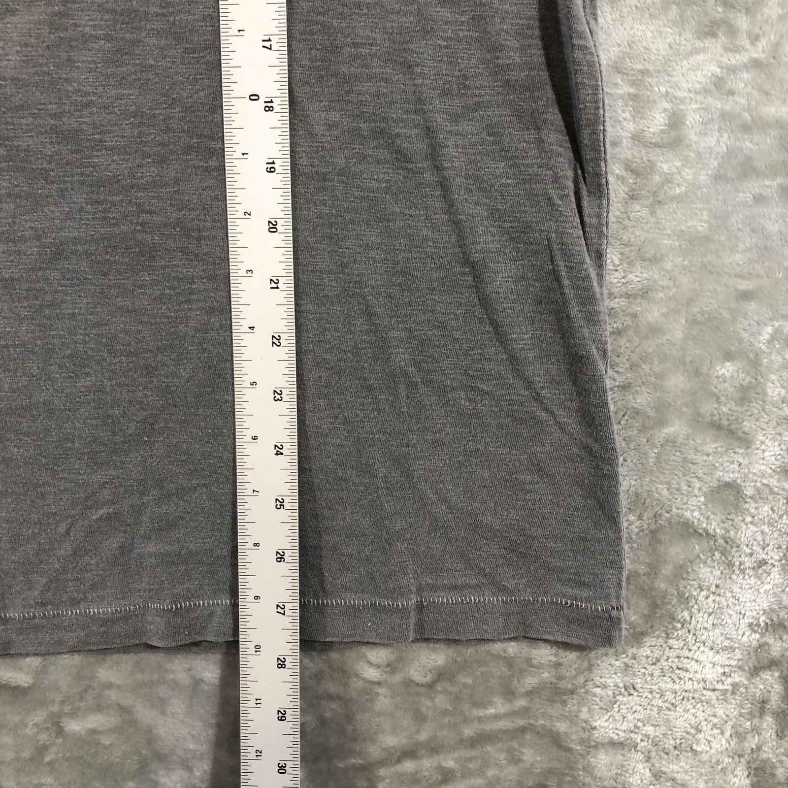 J.Crew Shirt Mens Medium Gray Garment Dyed Pocket Tee Made USA Cotton Basic