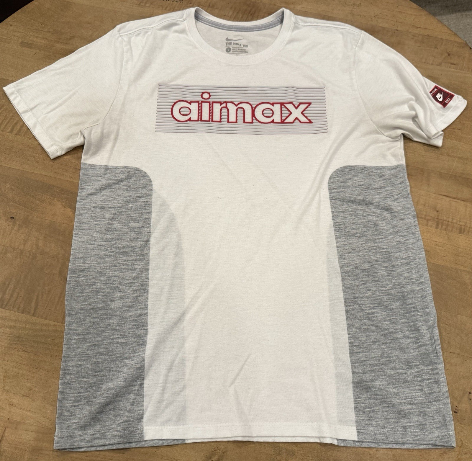 Nike Air Max Vintage T-Shirt Large L White non ducor duco Dri-Fit AirMax