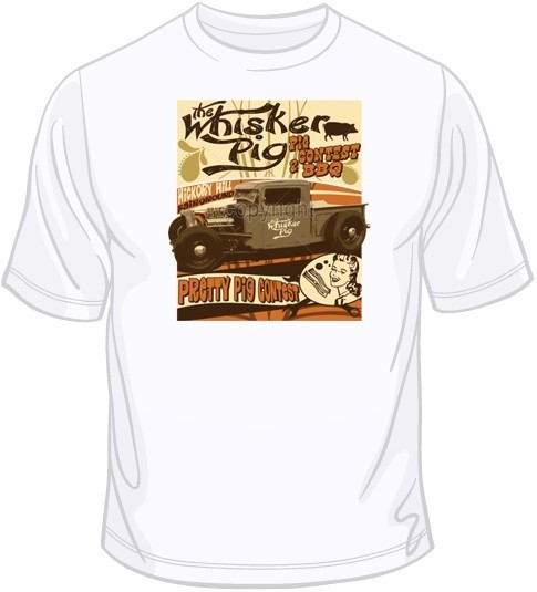 The Whisker Pig BBQ T Shirt You Choose Style, Size, Color Up to 4XL 10439