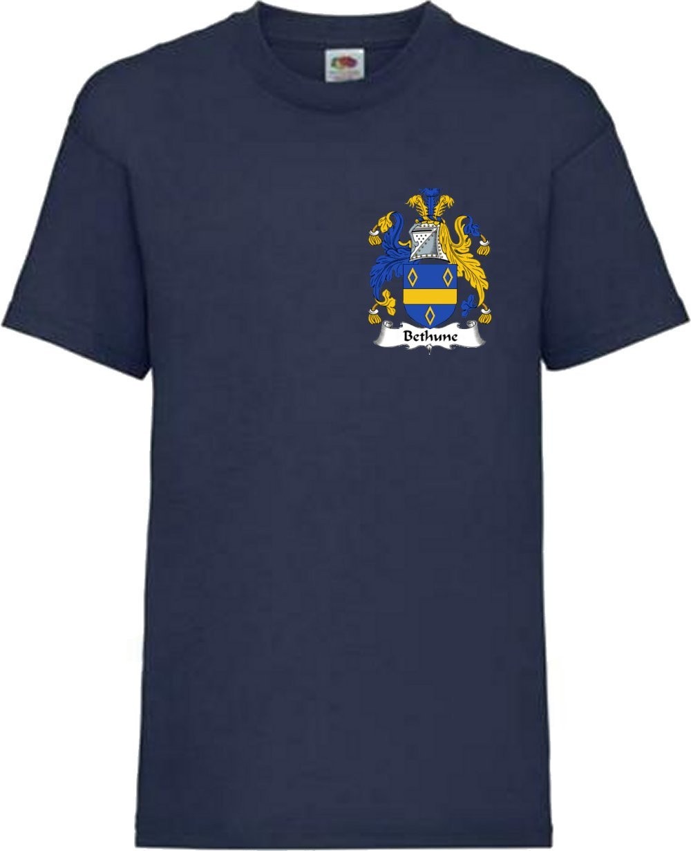 Bethune Scottish Clan Coat Of Arms Scot T Shirt Various Colours And Sizes