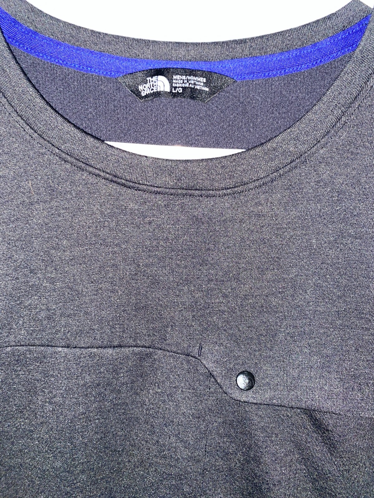 The North Face T-Shirt Men’s L Snap Pocket Tee Short Sleeve Crew Neck Black New