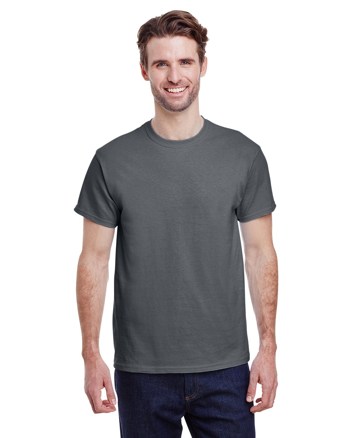 Gildan G500 Adult Solid Heavy Cotton Tee Plain Blank Casual T-Shirt