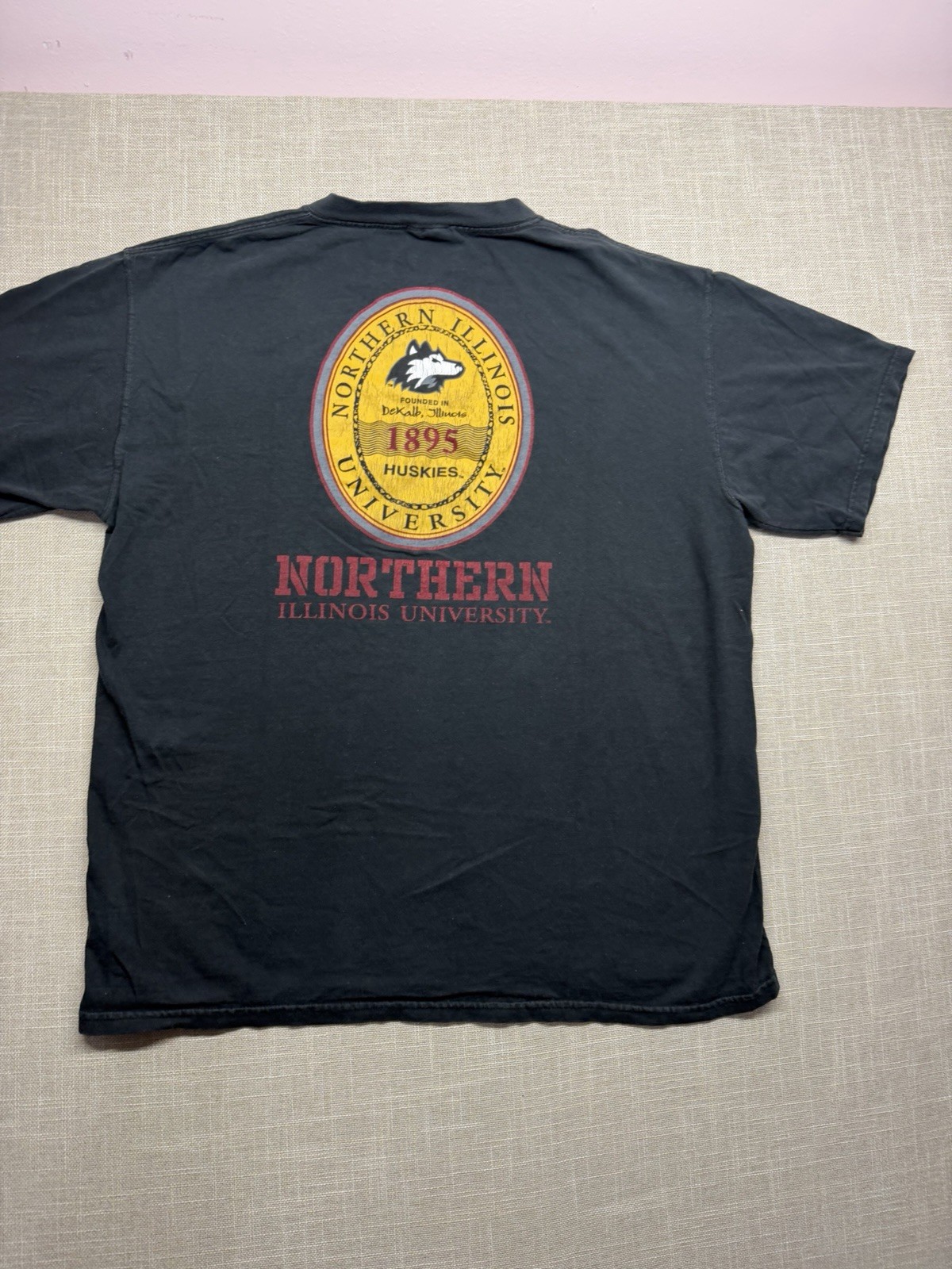 Vtg 90s Northern Illinois University Faded Shirt XL College Track PE Grunge 80s