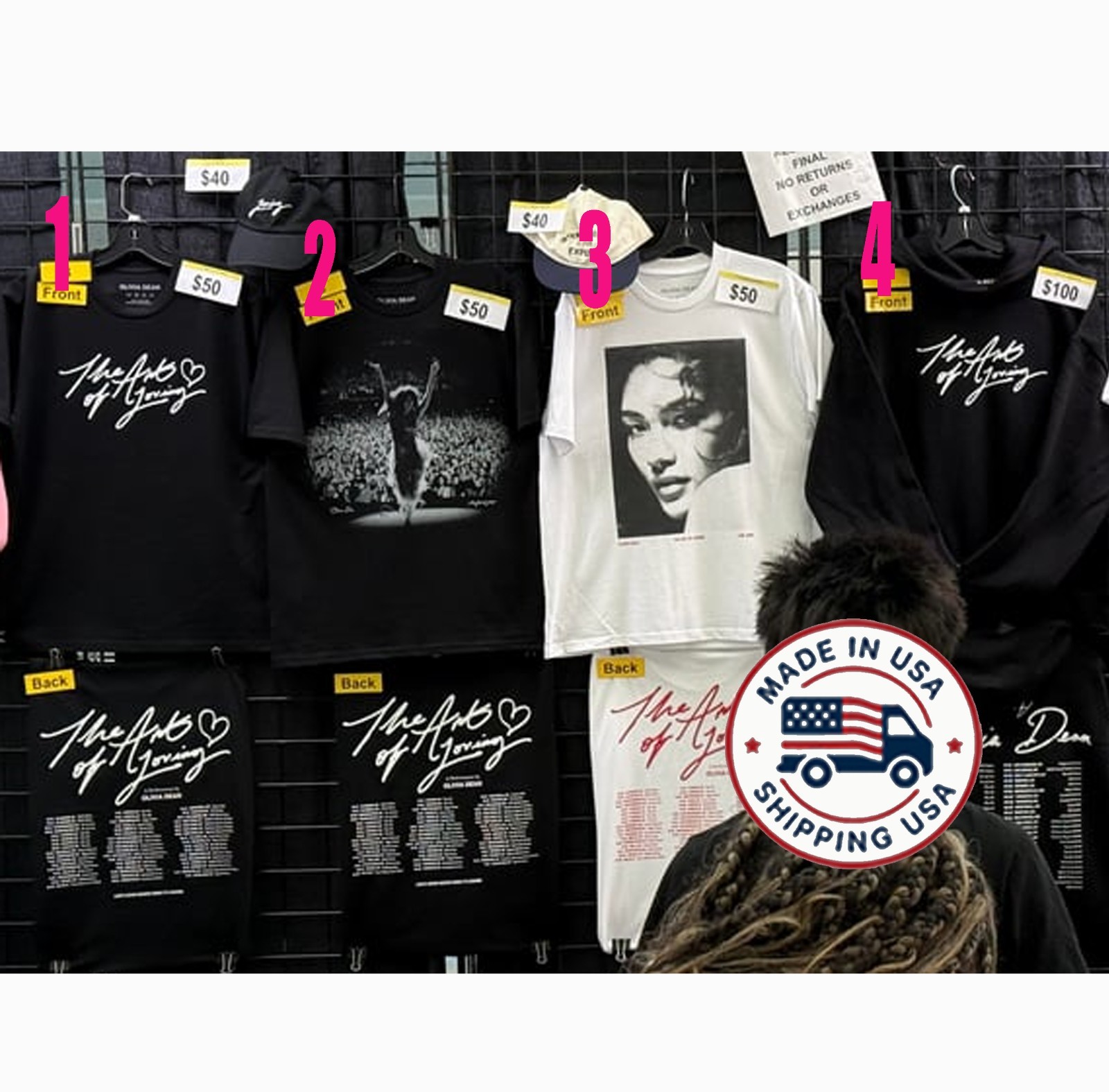 Olivia Dean The Art Of Loving Live North America Tour 2026 T Shirt reprint