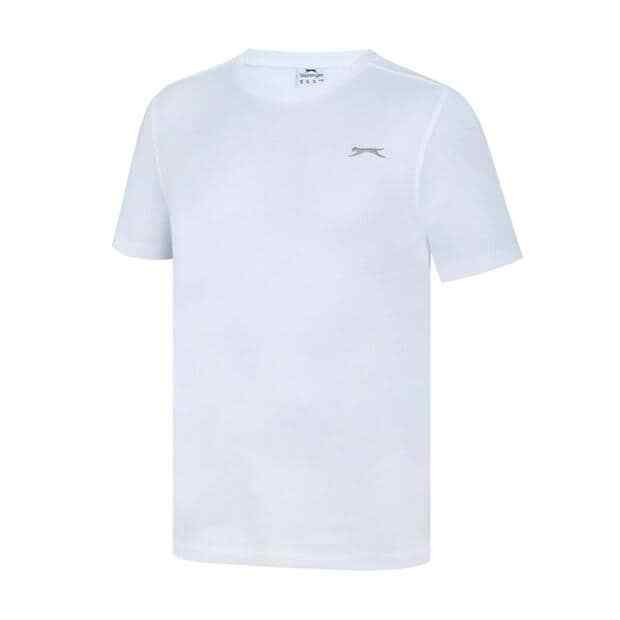 Mens Slazenger 100% Cotton Plain Crew Neck T Shirt XS S M L XL XXL 3XL 4XL BNWT