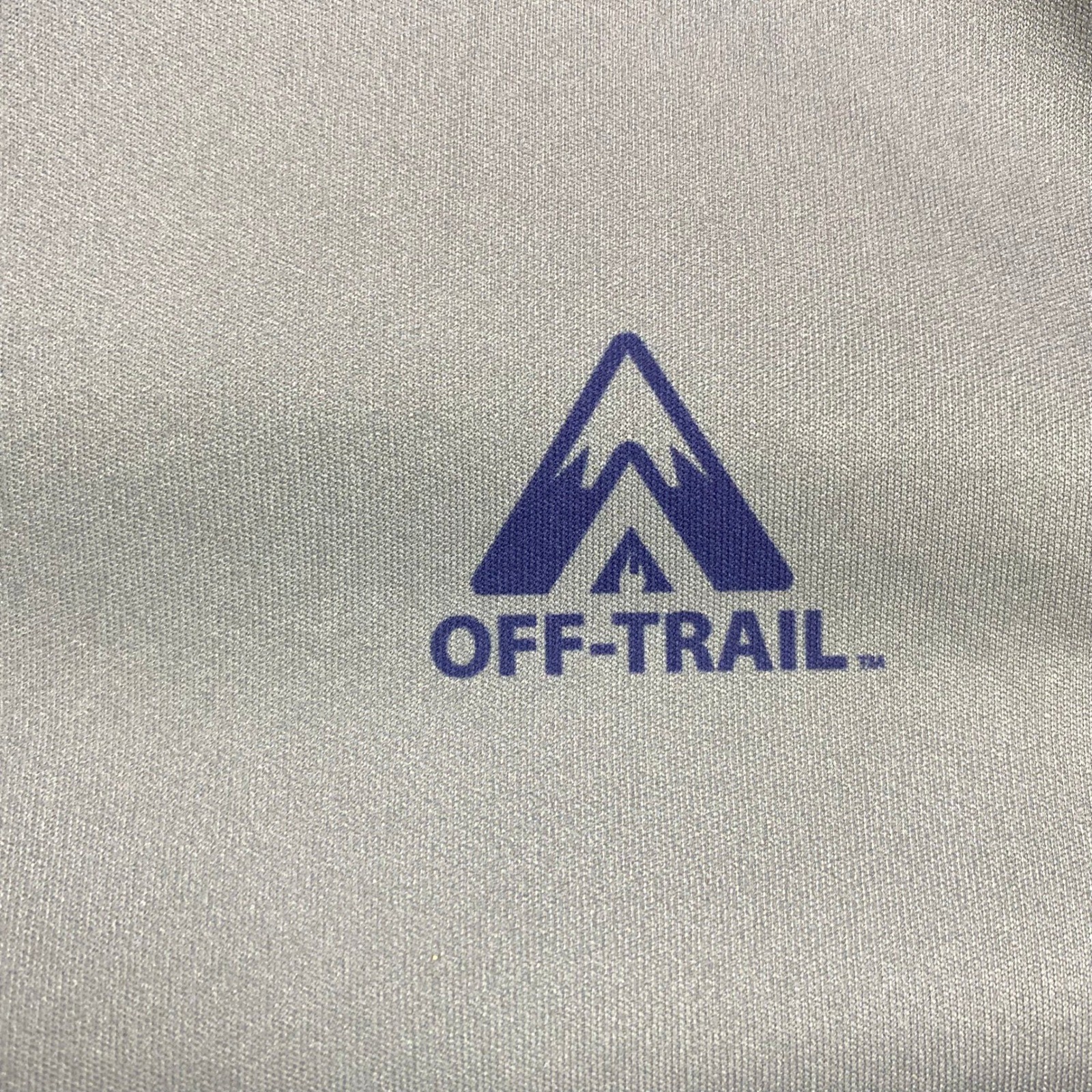 Off Trail Mens Long Sleeve T Shirt Activewear Athletic Gray Medium Spot