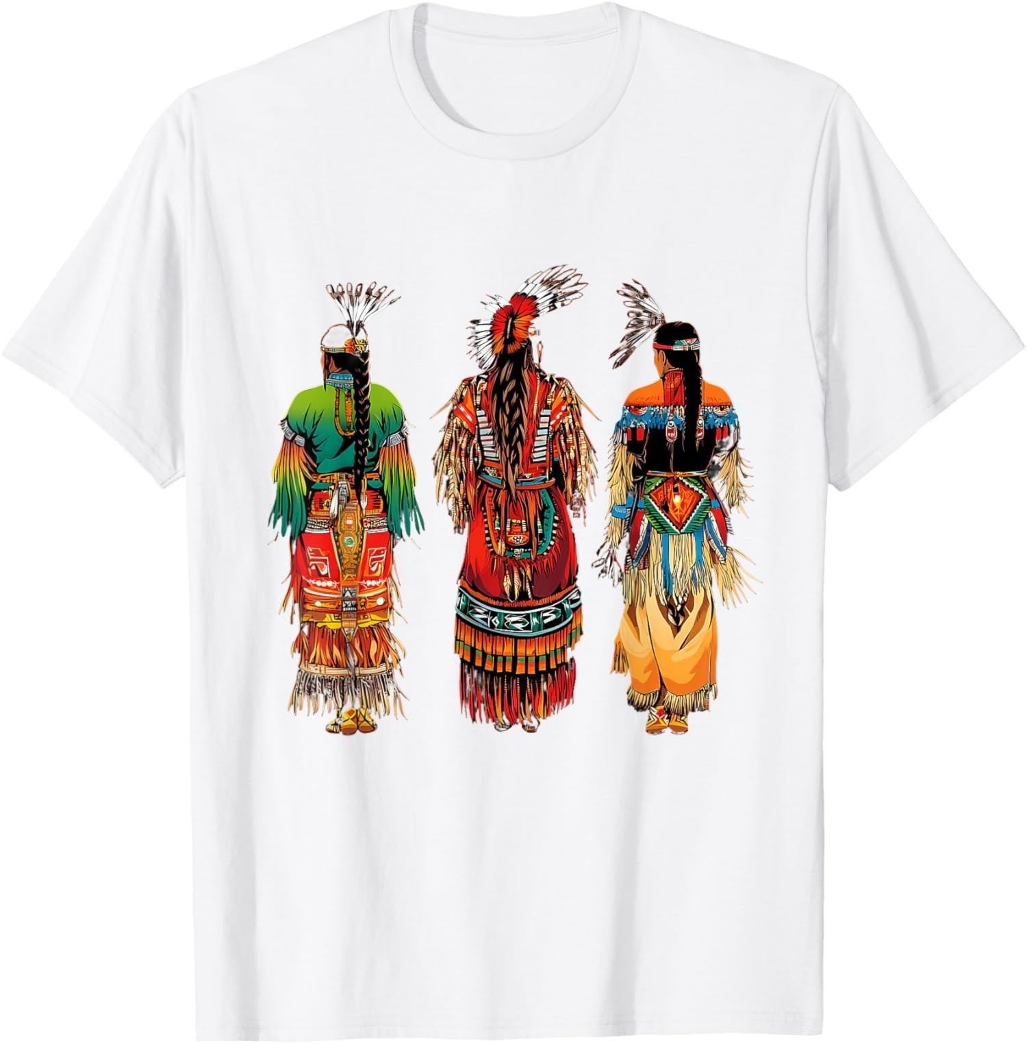 Indian Tribe Native American Feather Headdress Unisex T-Shirt