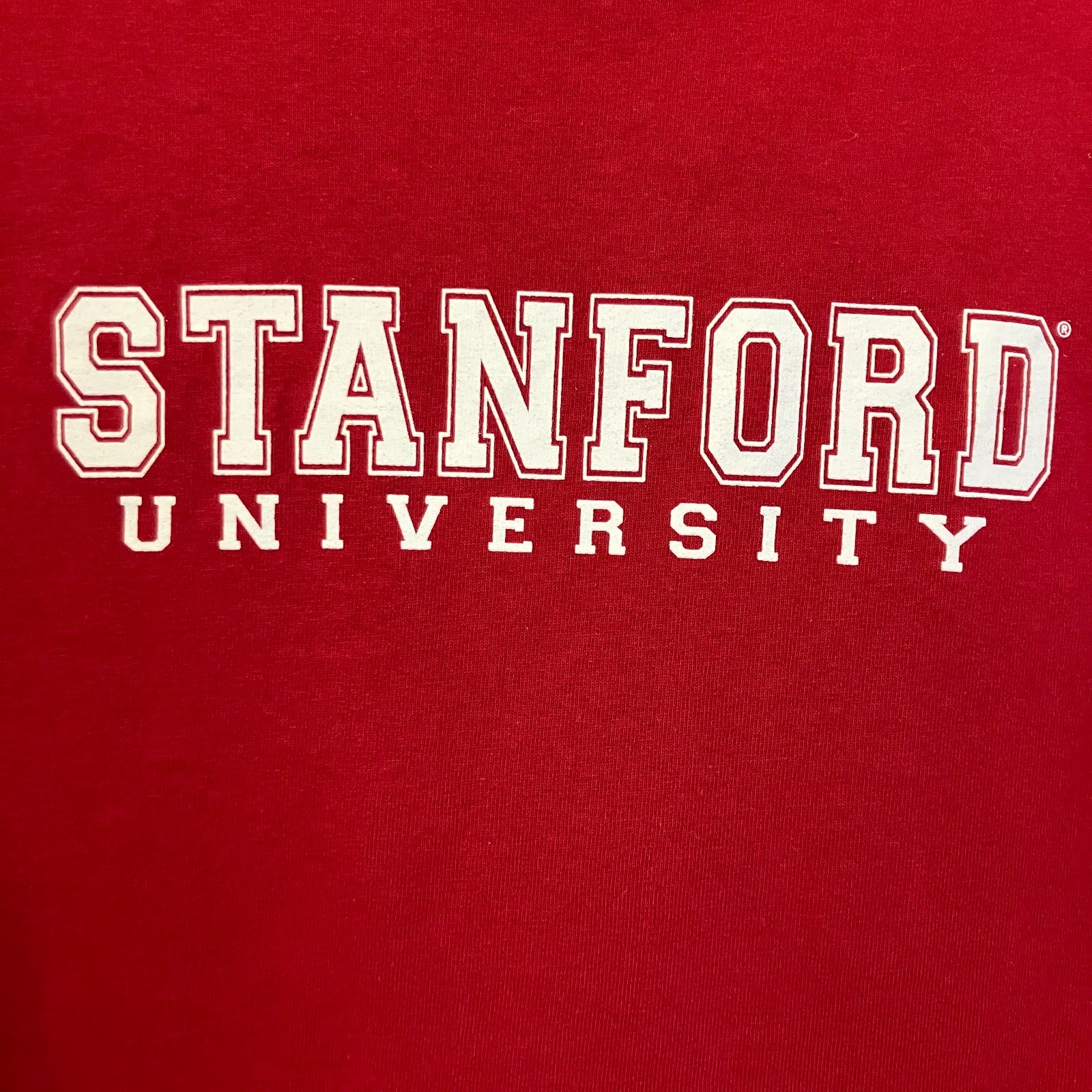 MV Sport Mens Vintage Y2K Stanford University Tee T-Shirt Size Small Red SP EXC