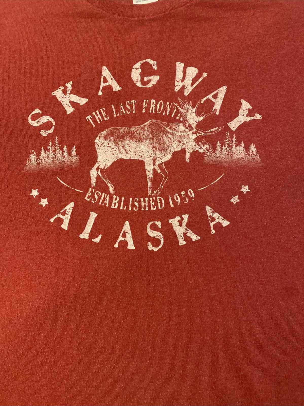 Skagway Alaska Last Frontier XL T-Shirt Established 1959