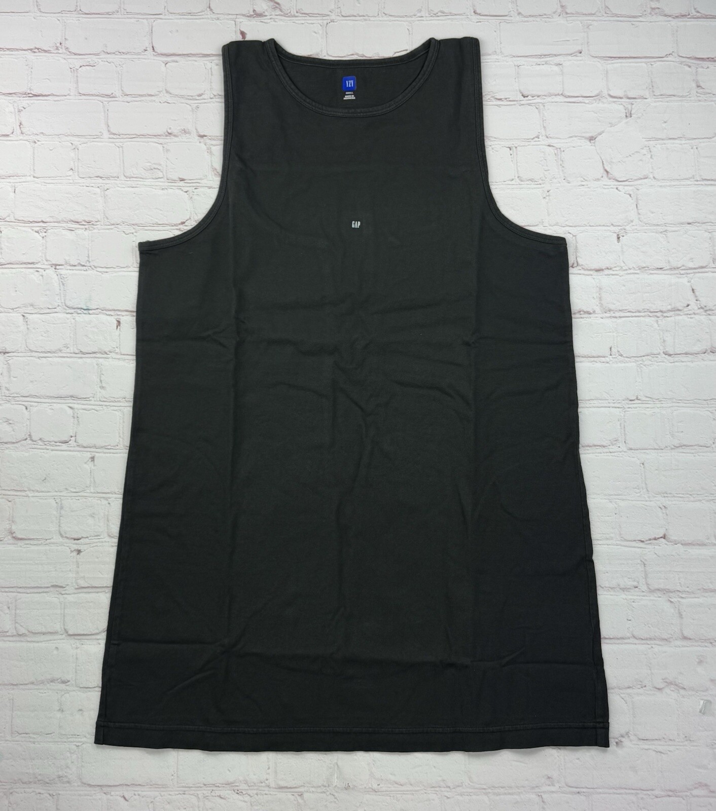 Yeezy Gap Tank Top Mens Size SM Unreleased Season Faded Black Sleeveless New Bag