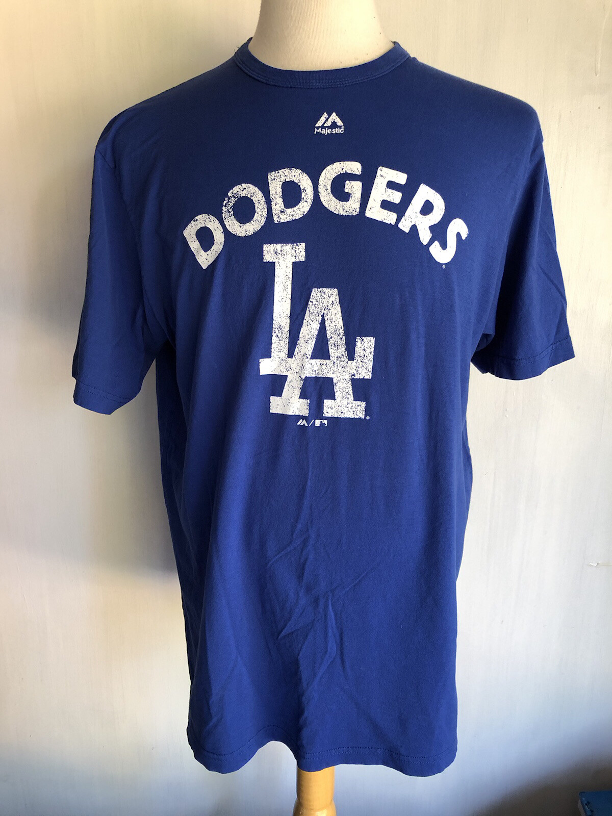 LOS ANGELES DODGERS Official Majestic Select Collection LAD T-Shirt Size Large