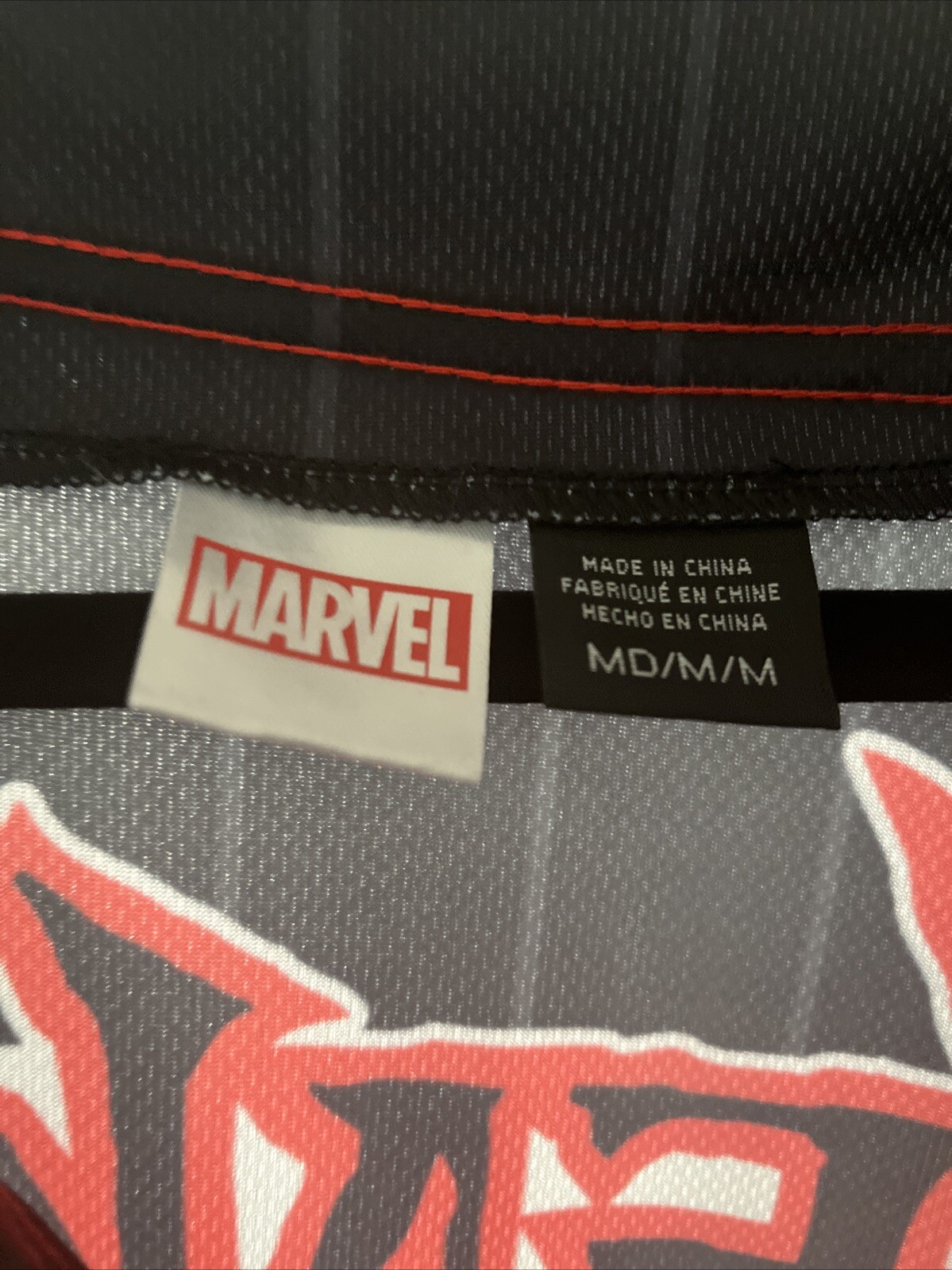 Venom Cartoon Movie Themed Jersey Size M Marvel Comics Red/Black New With Tags
