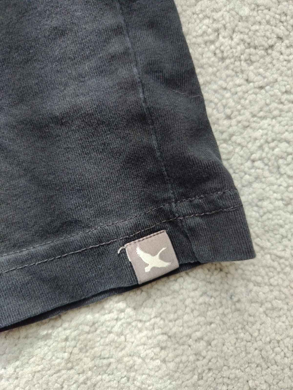Eddie Bauer Mens Legend Wash Black 100% Cotton T-shirt Pit 23″ Length 29.5″