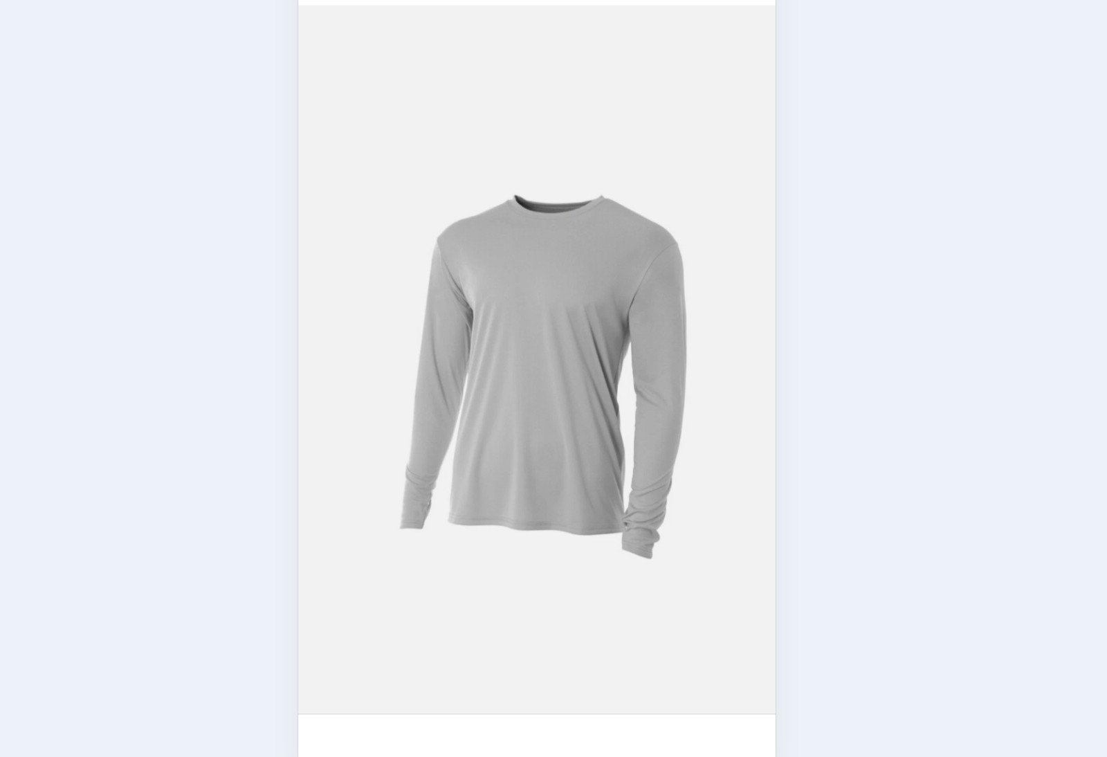 A4 N3165 Men’s Cooling Performance T Shirt Long Sleeve Moisture Wicking – XL