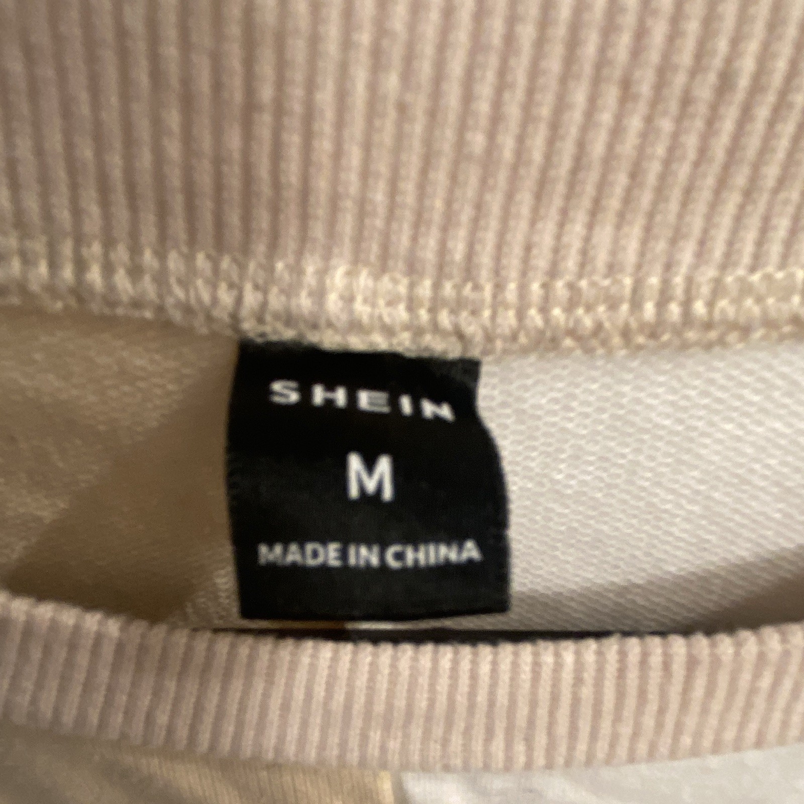 SHEIN Men Beige/White Colorblock Graphic Print Crew Neck Short Sleeve Tee M