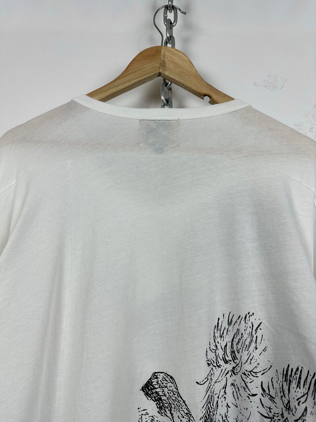 Vivienne Westwood Anglomania Graphic Lion Orb White T-Shirt Size OS