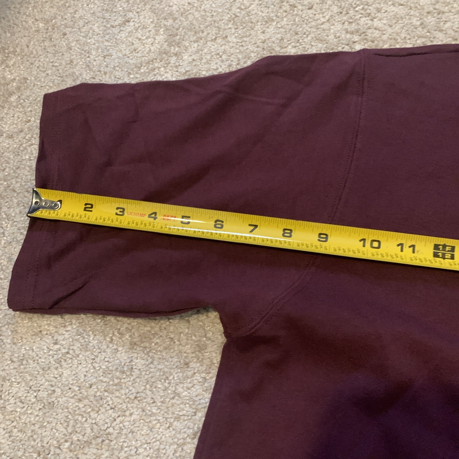 VTG Champion Maroon Plum Heavy Weight Cotton TShirt EXTRA LARGE Unisex Lot Of 12