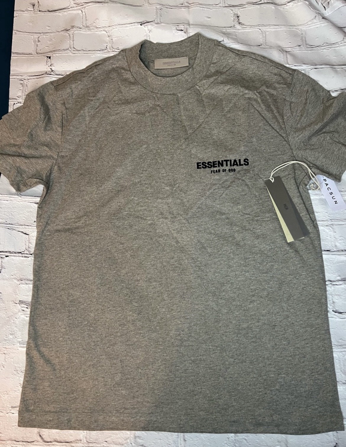 Essentials Fog T-Shirt Dark Oatmeal, Small