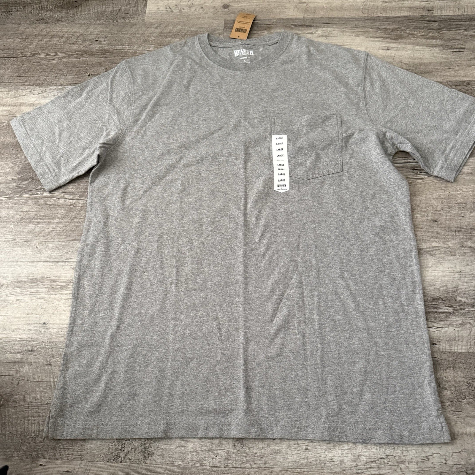 Duluth Trading Longtail Pocket T-Shirt Mens L Standard Fit Short Sleeve Tee NEW