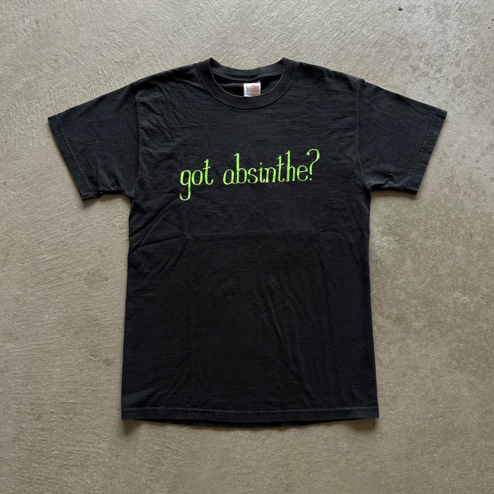Vintage 90s Got Absinthe Shirt Size Medium Black Alcohol Liquor Humor Funny