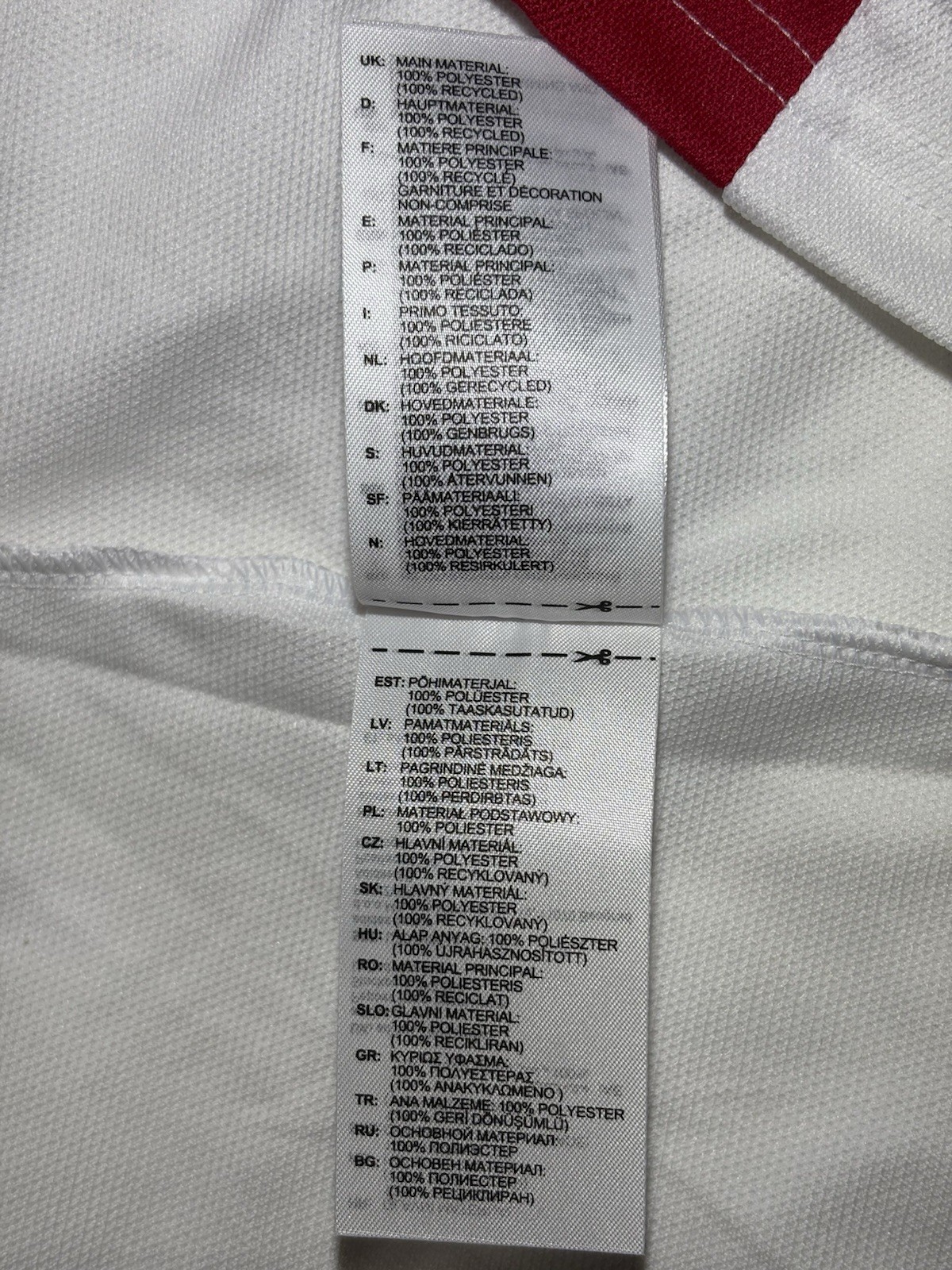 Adidas Ajax Amsterdam Anniversary Jersey White Red JF6340 Slim Fit Multi Size