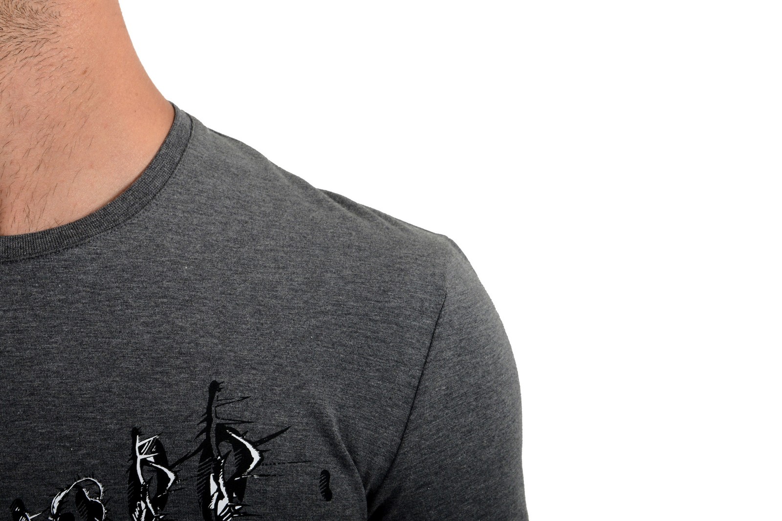Just Cavalli Men’s Gray Graphic Print Crewneck Stretch T-Shirt US 2XL IT 56