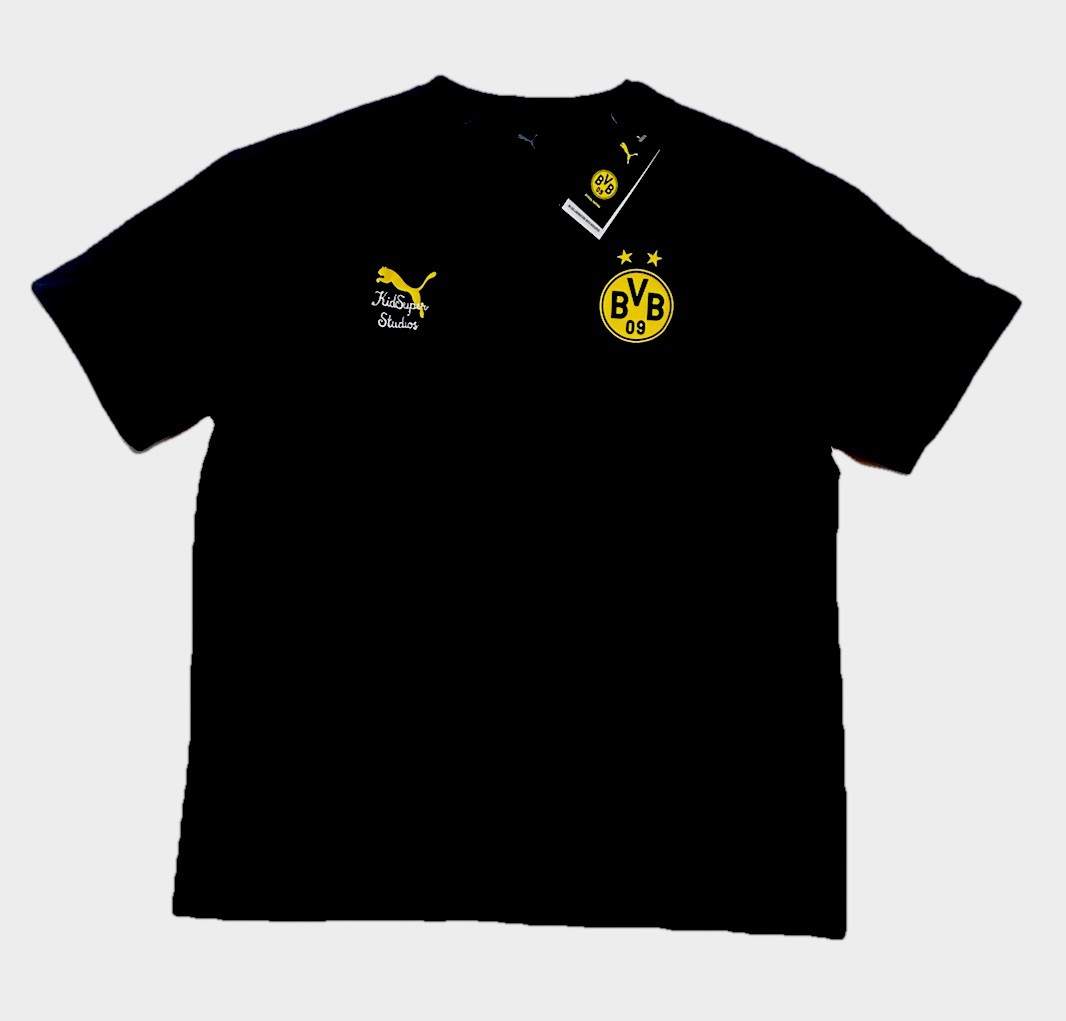 NWT-PUMA Kidsuper Studios BVB 09 Men’s shirt Black Size L Official 782727 03