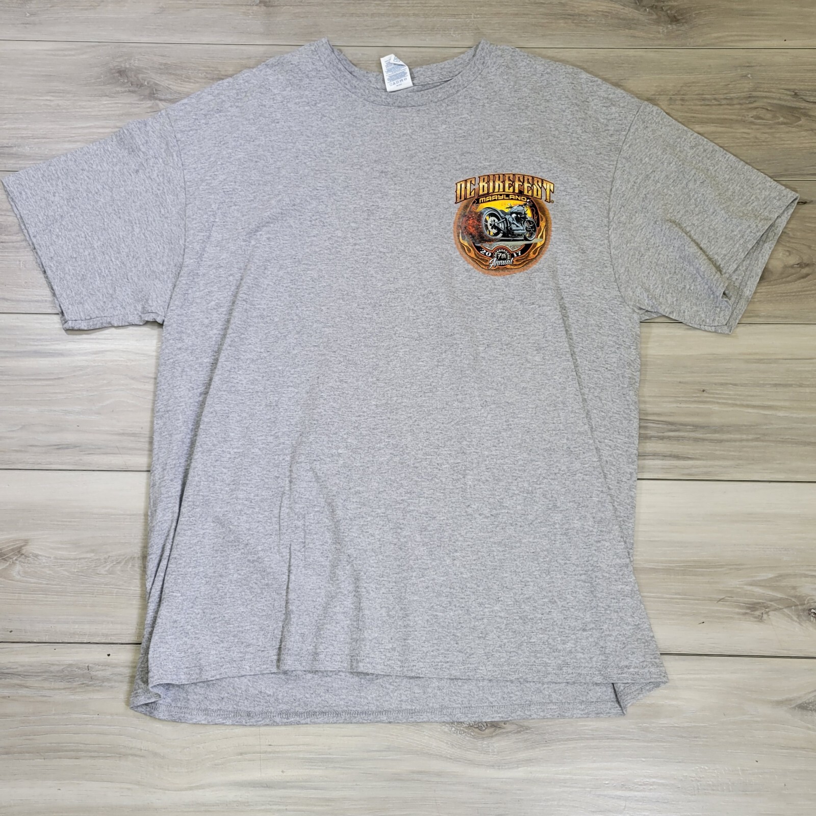 OC Bikefest 2017 7th Annual Maryland Men’s Gray XL Graphic T-Shirt