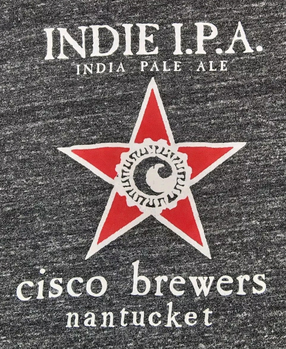 Cisco Brewers Shirt Mens Medium Indie I.P.A. India Pale Ale Nantucket Adult A04