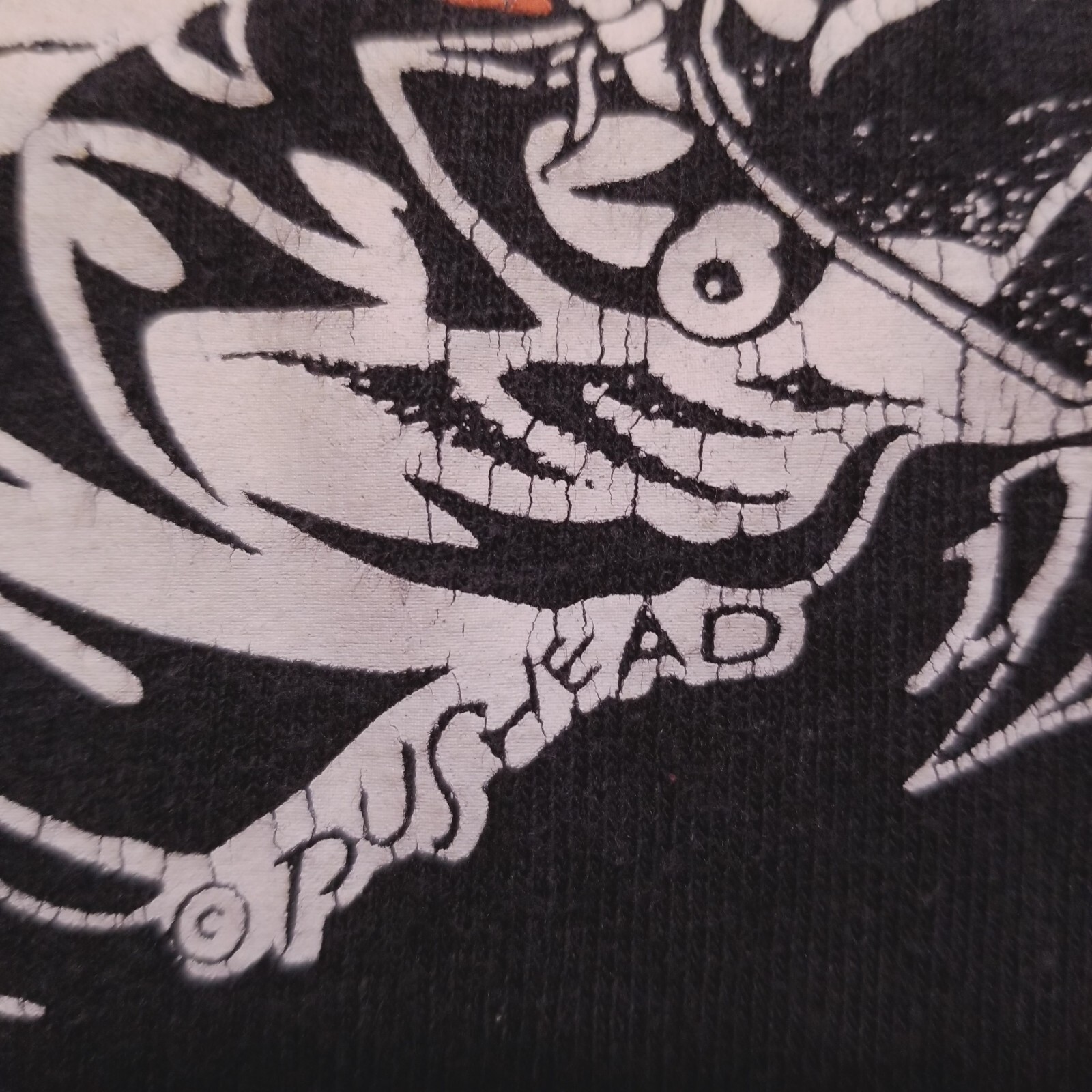 Vintage Thrasher T-Shirt Magazine Pushead Skate Outlaw Black Mens M Y2K Grunge
