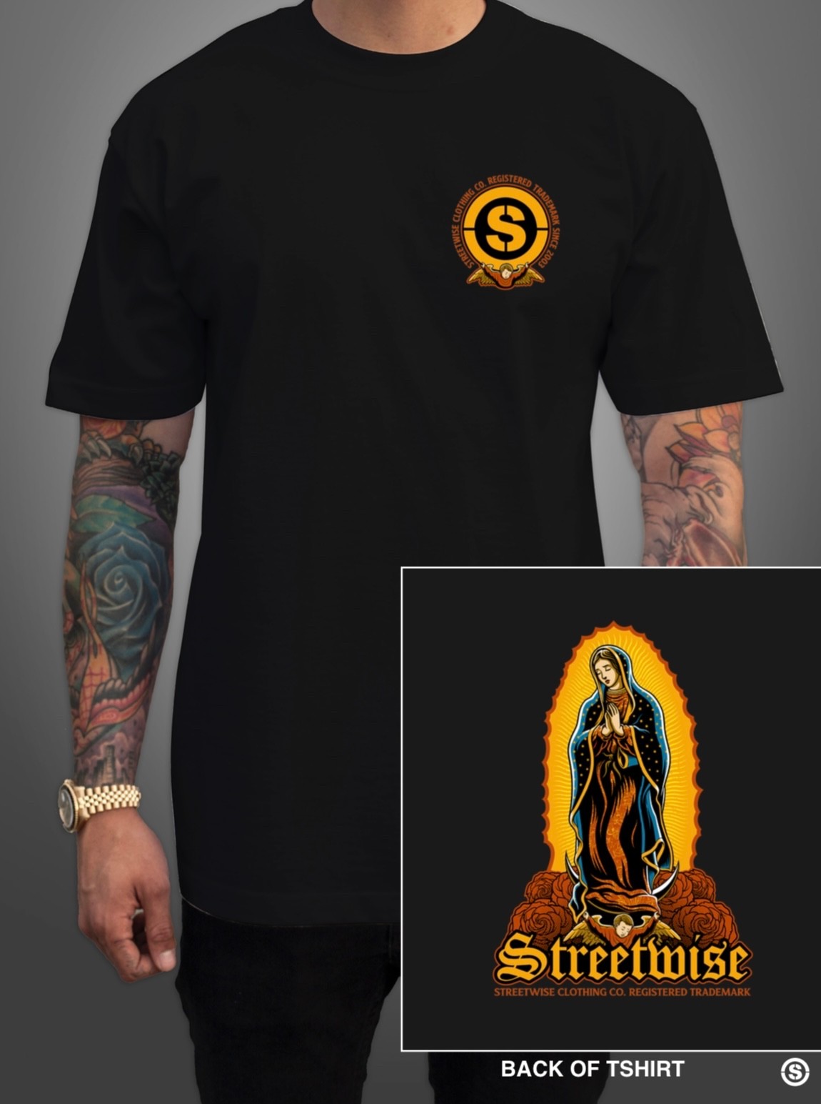 Streetwise Maria Graphic T-Shirt Black M-L-XL-2XL-3XL-4XL-5XL