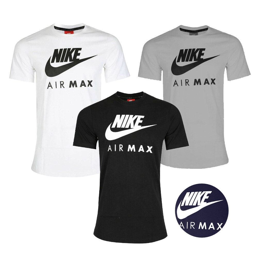 Nike Men’s T-Shirt Air Max Slim Fit Athletic Short Sleeve Crewneck Work Out Tee