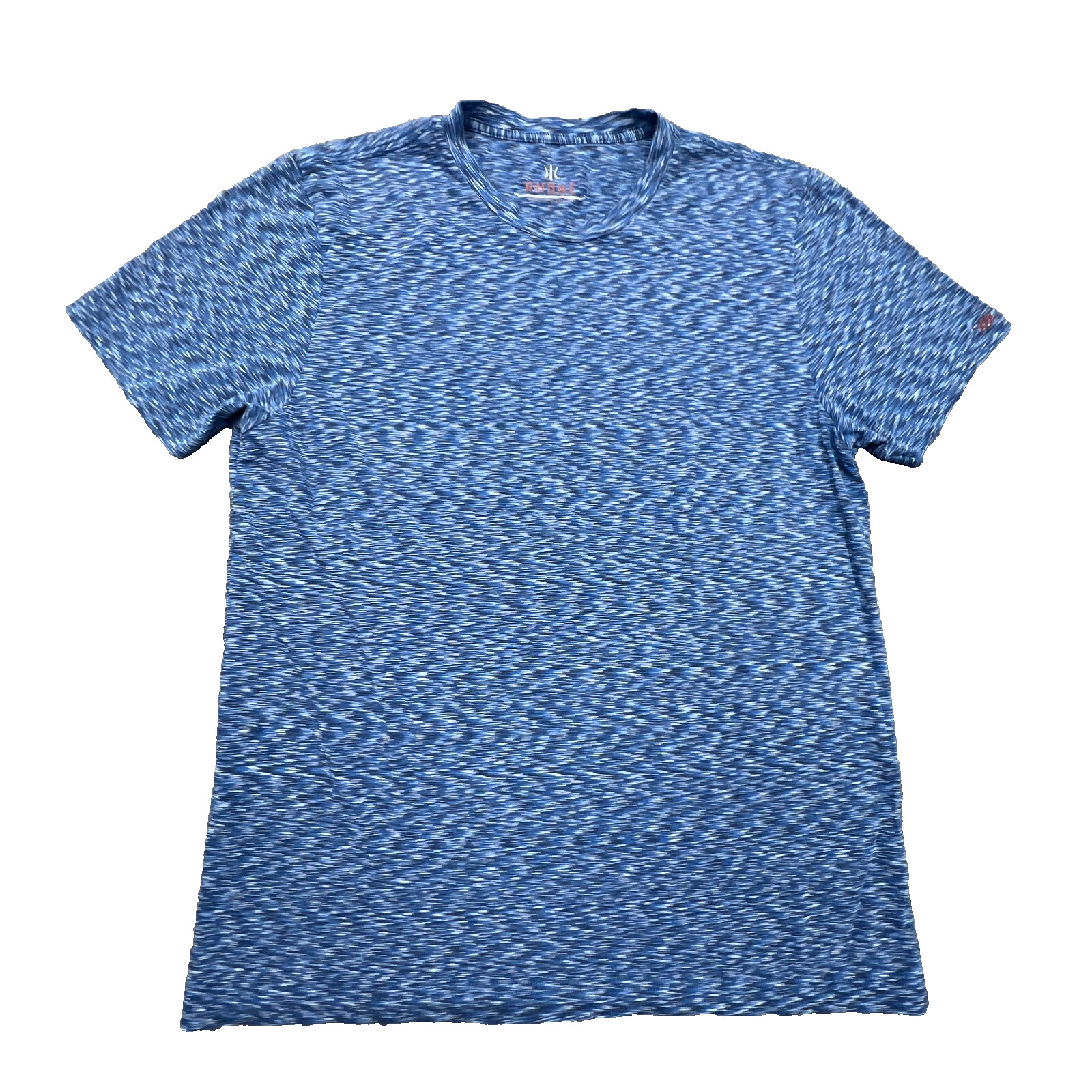 RHONE Athletic T Shirt Mens L Blue Stretch Cotton Workout Activewear Gym SS