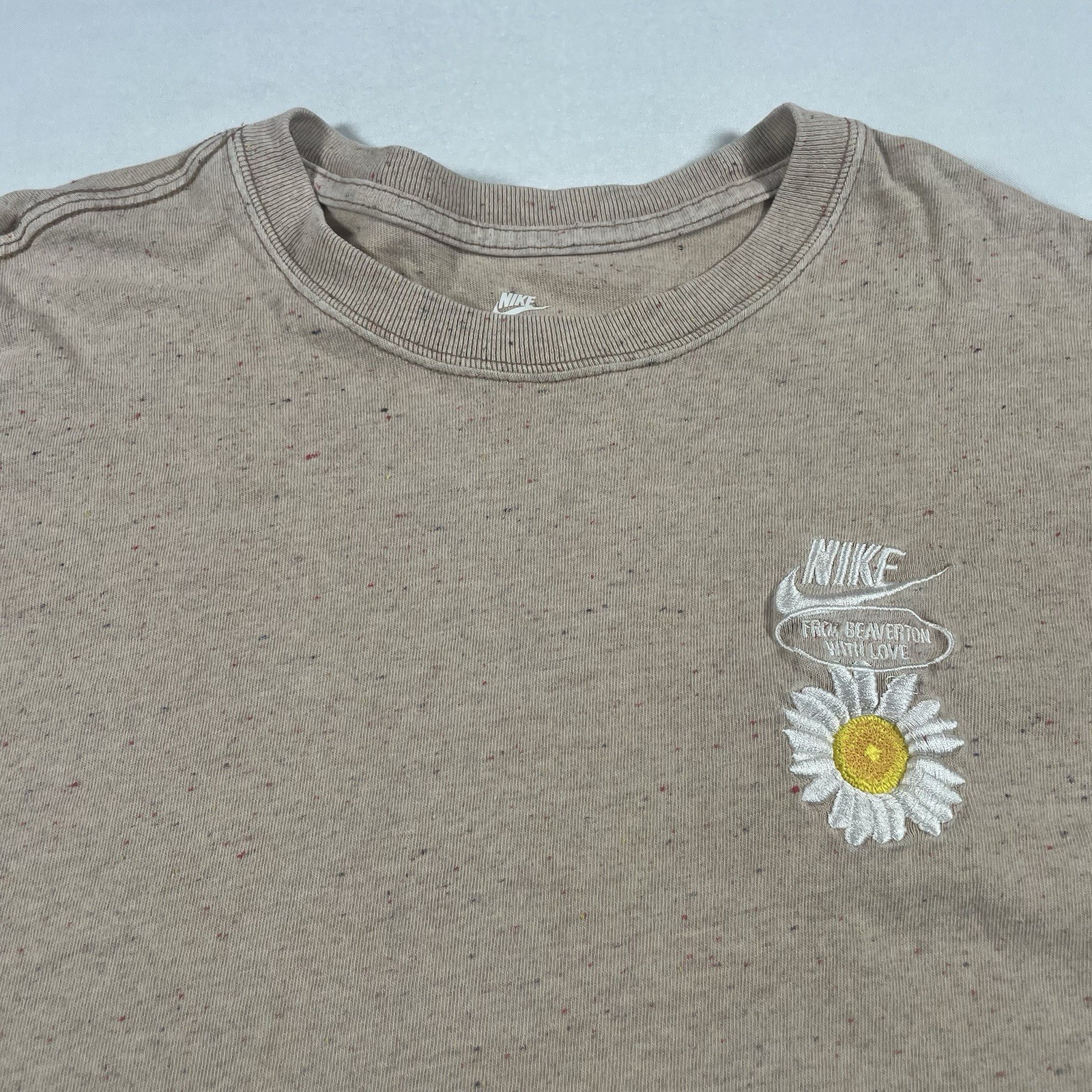 Nike Tee Shirt From Beaverton With love Large Loose Fit Embroidered Logo Casual