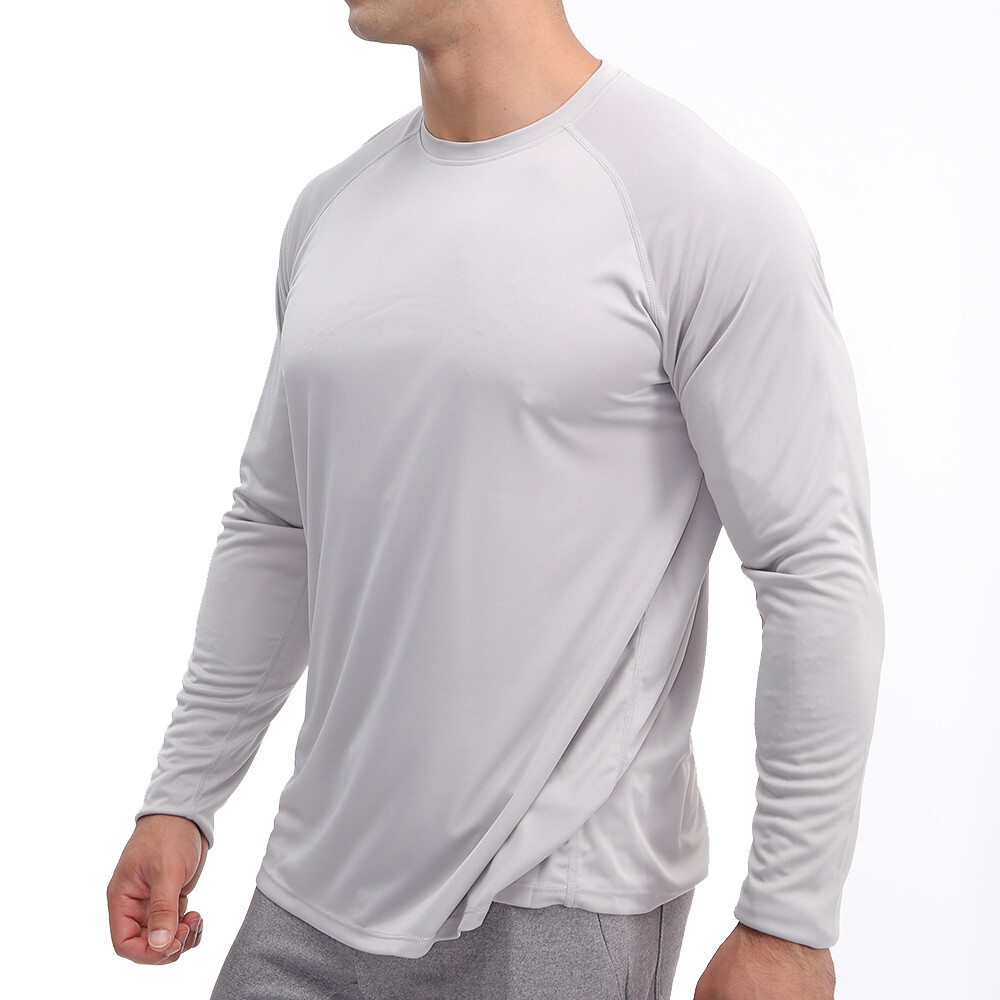 Mens Outdoor Sun Block T-Shirt UPF50+ Hiking Fishing Skin Protection UV Tee Tops