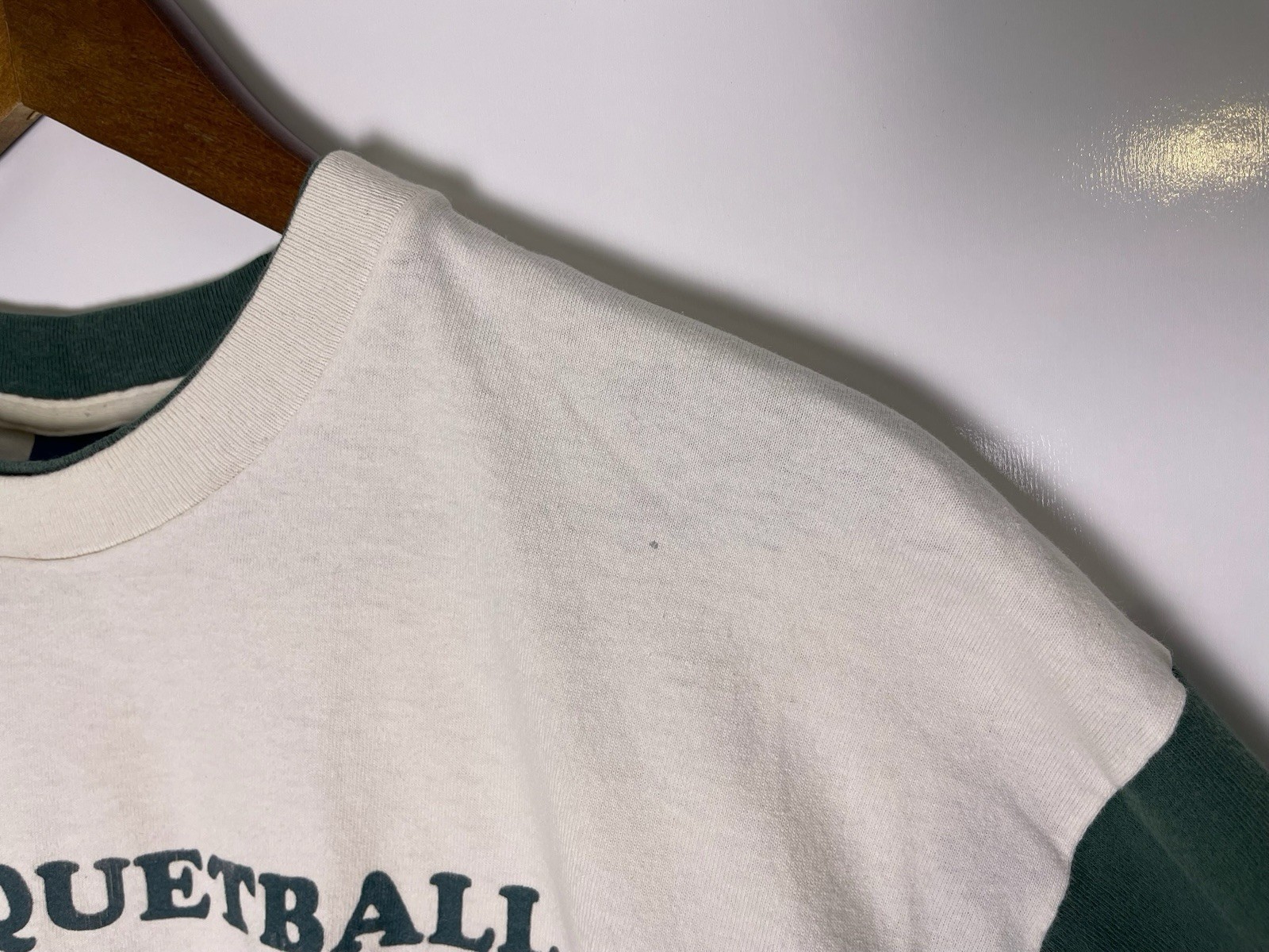 Vtg 90s Raquetball No Faults Color Block Single Stitch T-Shirt Size L