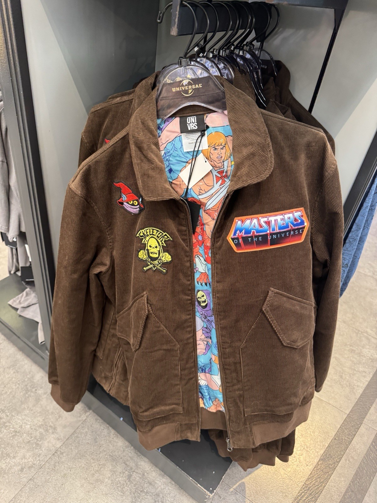 Universal Studios UNIVRS Masters Of The Universe Brown Jacket NWT