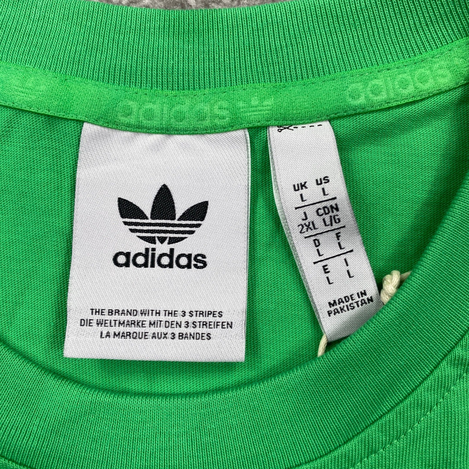 Adidas Trefoil Essentials Tee Energy Green Men’s Size L NWT