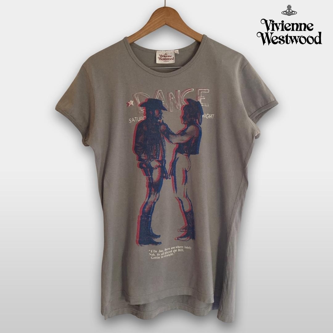 Vivienne Westwood Vintage Cowboy DANCE Print T-Shirt L Used Rare Gift