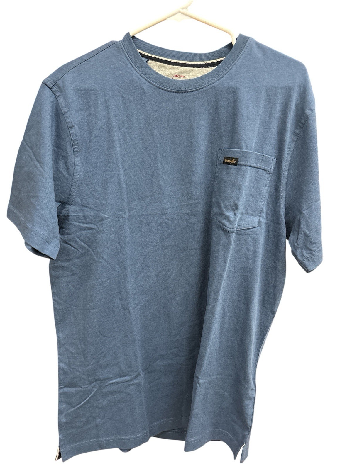 Wrangler Men’s Indigo Blue Short Sleeve Pocket Tee T-Shirt US Size Large