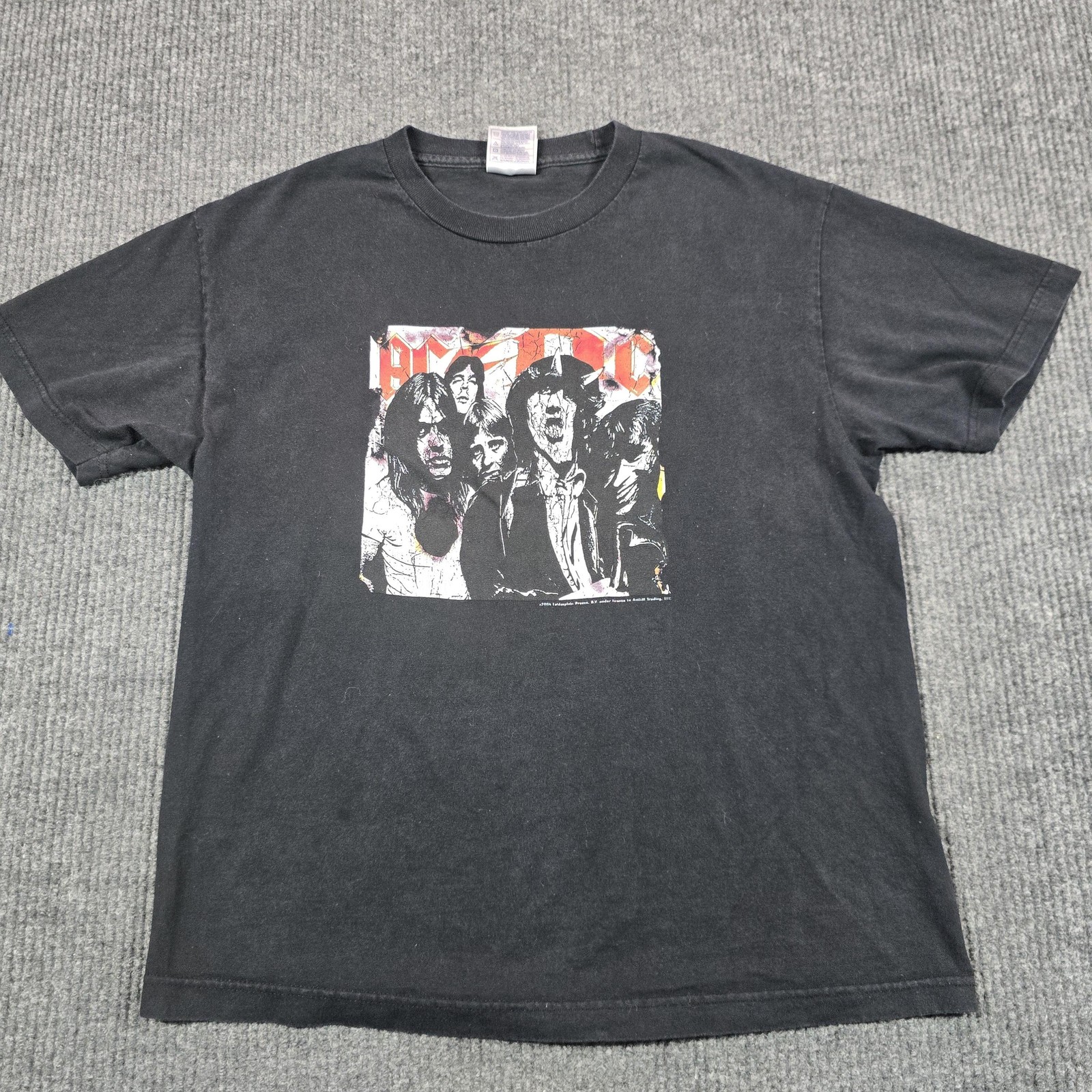 AC/DC Shirt Mens Large Black 2006 Band Graphic T-Shirt Tee Alstyle Rock