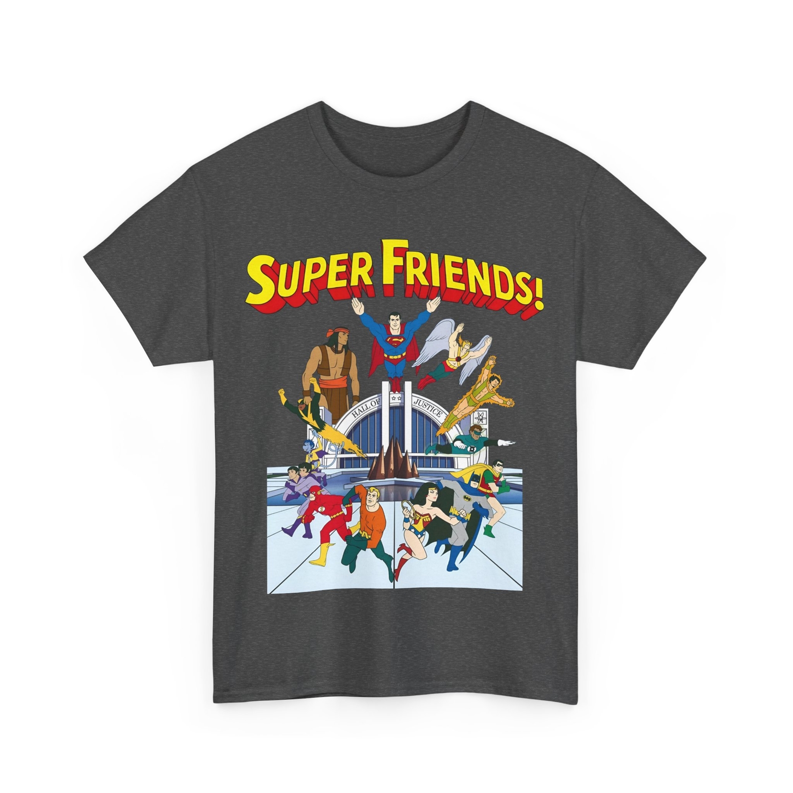 Super Friends T-Shirt – DC Hanna-Barbera – Superman, Wonder Woman, Black Vulcan