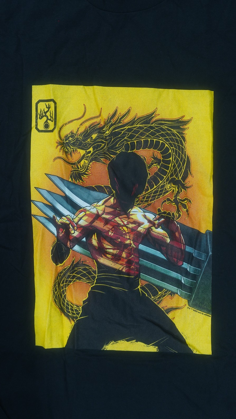 BRUCE LEE ENTER THE DRAGON HAN’S CLAW T-SHIRT BLACK SIZE XL