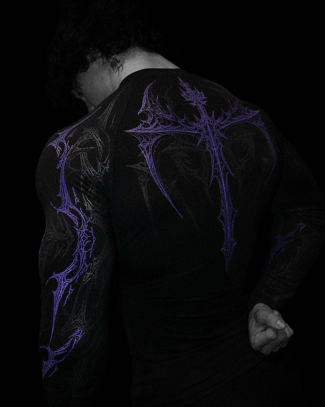 Breathedivinity Striped high-elastic sports tight long-sleeved shirt