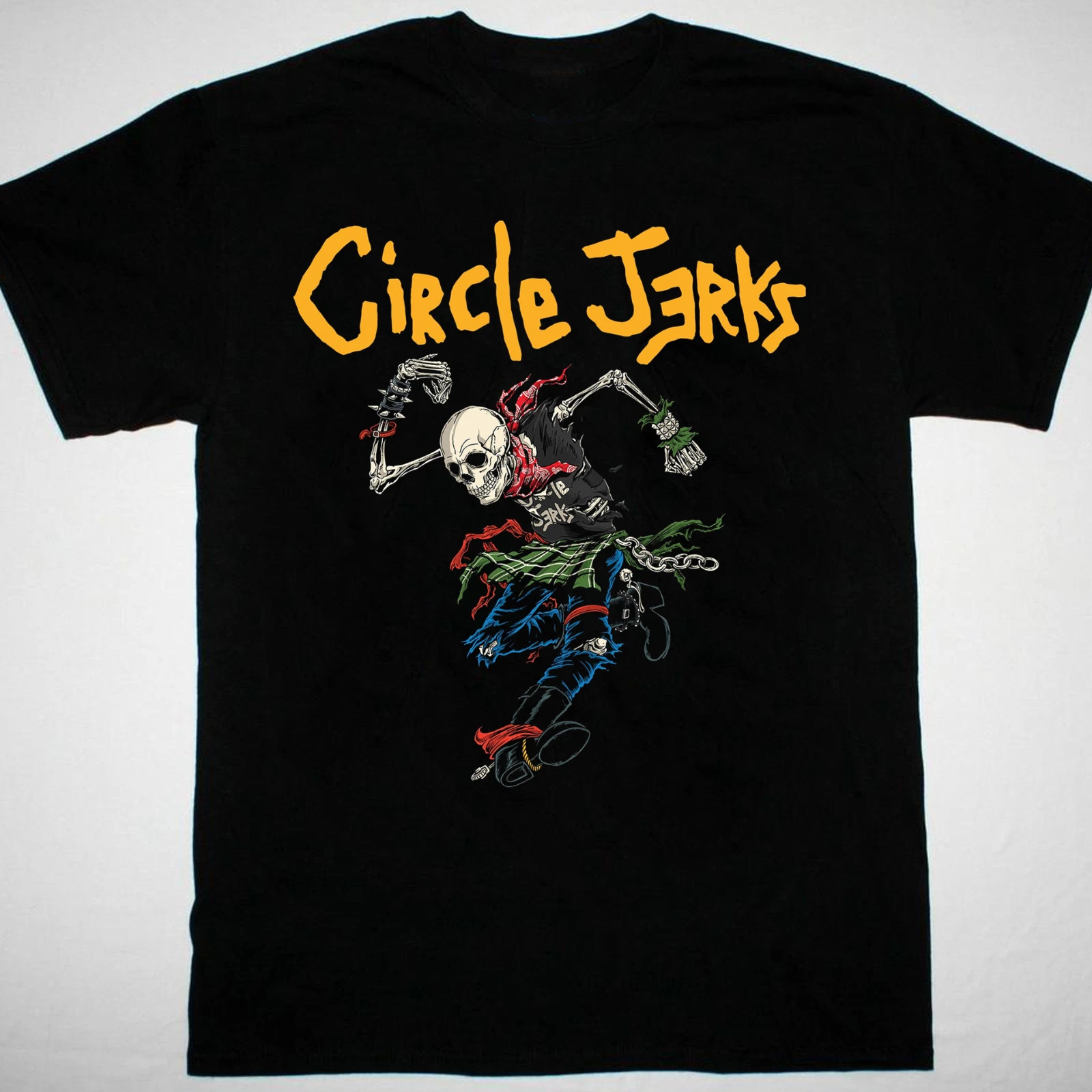 HOT NEW Circle Jerks band T-shirt black Unisex All Sizes S to 4Xl